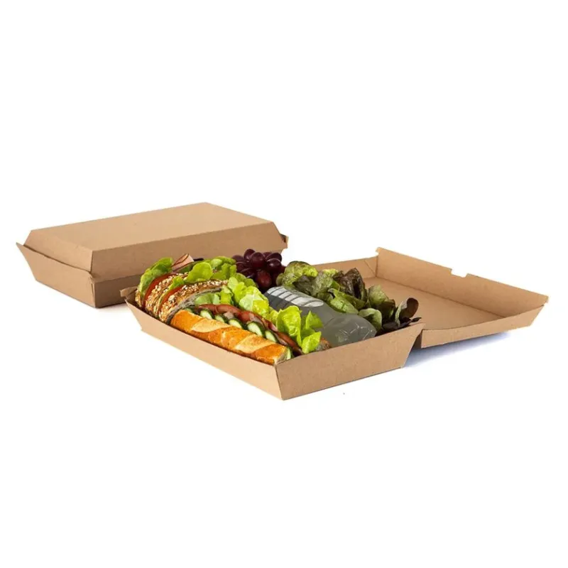 Kraft Paper Food Boxes FSC Dura Series 29 x 17 x 8.5 cm 100 pcs.