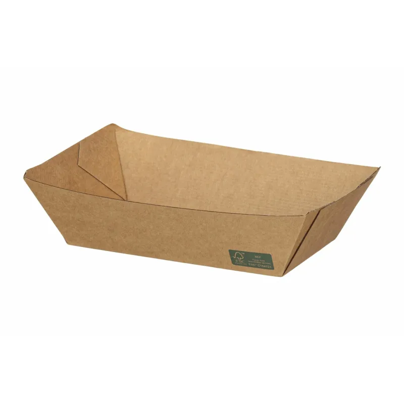 Kraft Paper Food Trays FSC  Dura Series 32oz. 50 pcs.