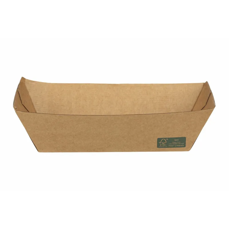Kraft Paper Food Trays FSC  Dura Series 32oz. 50 pcs.