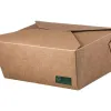 Kraft Paper Food Box FSC® Folder - Shaped 2000 ml. 50 pcs.
