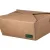 Kraft Paper Food Box FSC® Folder - Shaped 2000 ml. 50 pcs.