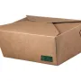 Kraft Paper Food Box FSC® Folder - Shaped 2000 ml. 50 pcs.
