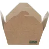 Kraft Paper Food Box FSC® Folder - Shaped 2000 ml. 50 pcs. Kraft Paper Food Box FSC® Folder - Shaped 2000 ml. 50 pcs.