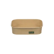 Ορθογώνιο Χάρτινο Κουτί Kraft FSC® 500ml — 50τμχ