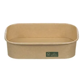 Rectangular Kraft Paper Boxes FSC® 500 ml. 50 pcs.