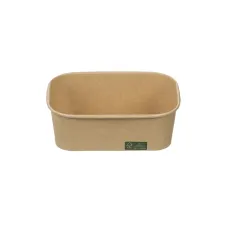 Ορθογώνιο Χάρτινο Κουτί Kraft FSC® 650ml — 50τμχ