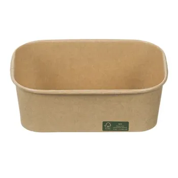 Rectangular Kraft Paper Boxes FSC® 650 ml. 50 pcs.