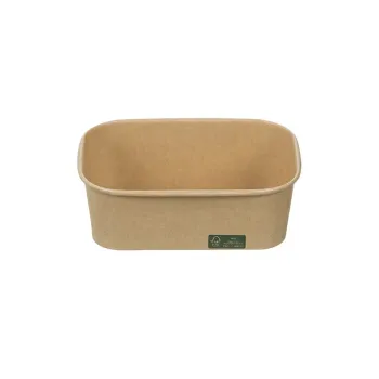 Rectangular Kraft Paper Boxes FSC® 650 ml. 50 pcs.