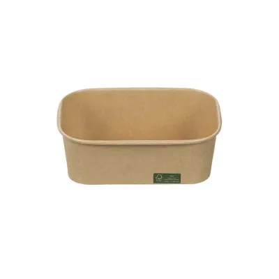 Rectangular Kraft Paper Boxes FSC® 650 ml. 50 pcs.