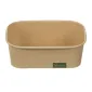 Rectangular Kraft Paper Boxes FSC® 650 ml. 50 pcs.