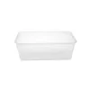 500 Pieces PP Microwavable Container 1000ML With Lids