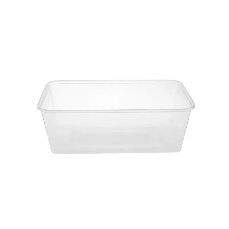 500 Pieces PP Microwavable Container 1000ML With Lids