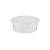 PP Clear Round Microwavable Container 250ML With Lids 500 PCS PP Clear Round Microwavable Container 250ML With Lids 500 PCS