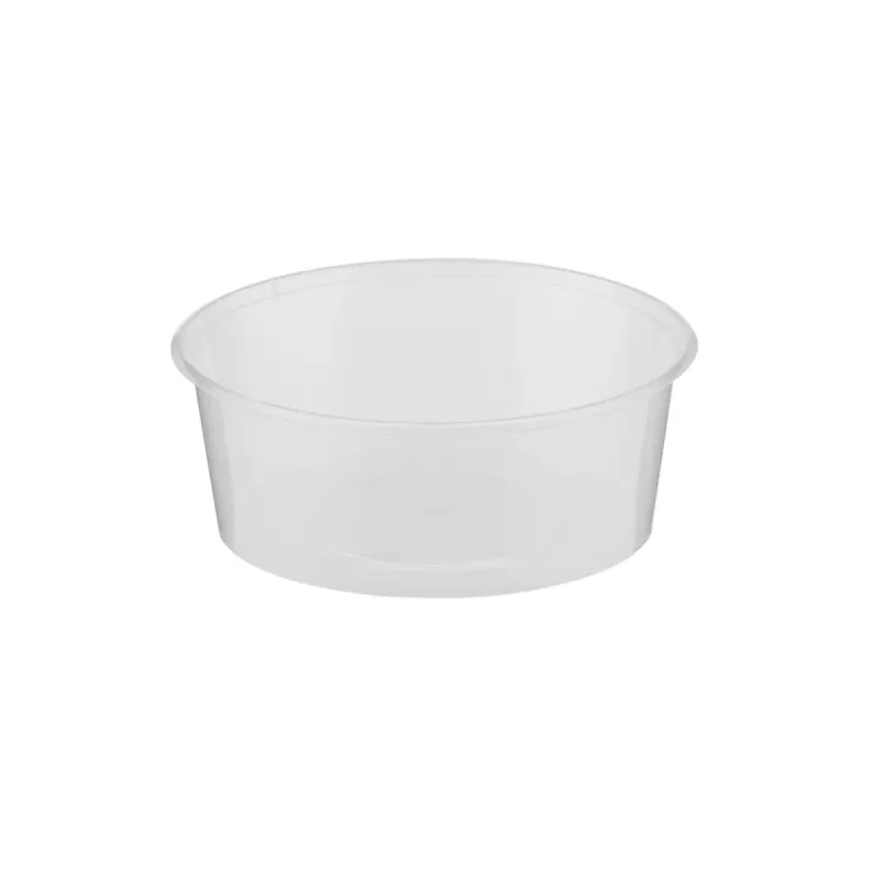 PP Clear Round Microwavable Container 250ML With Lids 500 PCS PP Clear Round Microwavable Container 250ML With Lids 500 PCS