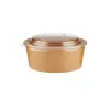 Kraft Paper Salad Bowl 45 Oz With Lids 50 PCS