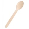 Wooden Spoons Biodegradable Disposable High Quality Single Use Cutlery  160mm 1Pcs