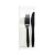 Cutlery Set Reusable Black K-F-N-S-T 5 in 1