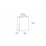 Kraft Paper Takeaway Bag 22x12x28cm — 250 pcs