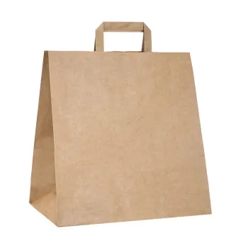 KRAFT PAPER BAG TAKE AWAY 28X17X29cm 250pcs