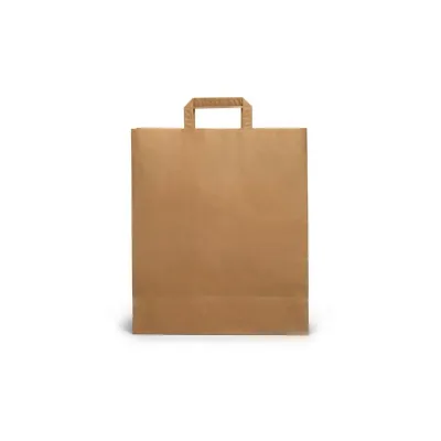 KRAFT PAPER BAG TAKE AWAY 32X21X33cm 250pcs