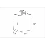 Χάρτινη Σακούλα Kraft Take Away 32x21x33cm — 250τμχ Χάρτινη Σακούλα Kraft Take Away 32x21x33cm — 250τμχ