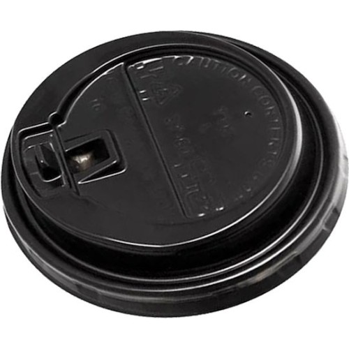 Καπάκι Sip PP 80mm Ζεστών Safelock Flip Μαύρο — 100τμχ