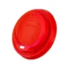 PP Hot Sip Lids Red Colour 90mm 100 Pcs