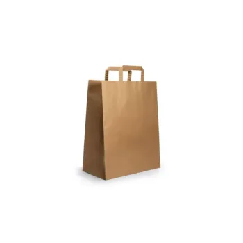 Paper Bags W/Handle Brown 22*10*h29 For Double Paper CupHolder
