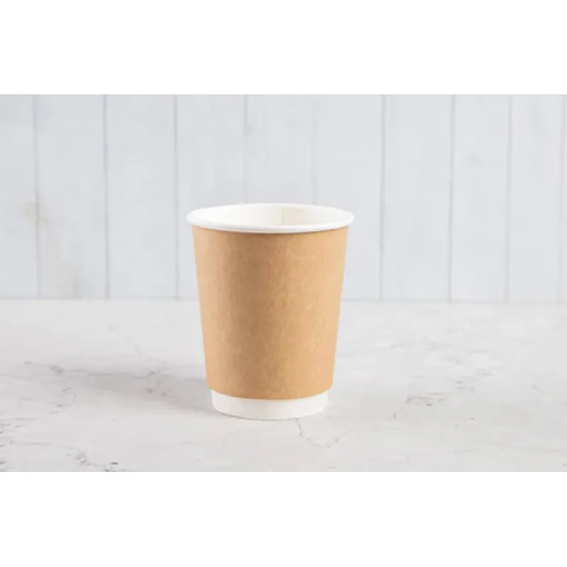 Double Wall Paper Cup Kraft 8oz