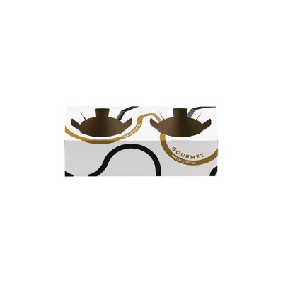 CUP HOLDER 2 COMPARTMENTS WHITE MATTE 700pcs