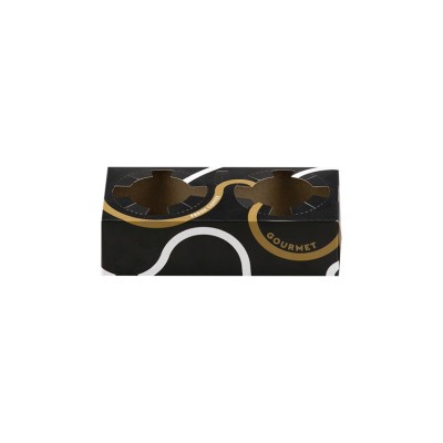 CUP HOLDER 2 COMPARTMENTS BLACK MATTE GOURMET 700pcs