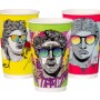 PAPER CUP 16ΟΖ DW POP ART DESIGN MIX 500Pcs