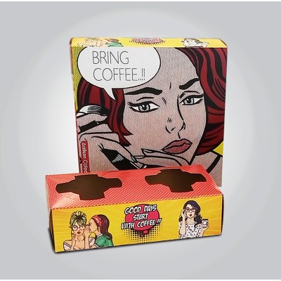 CUP HOLDER Pop Art Roy 2 COMPARTMENTS 600Pcs