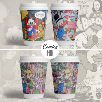 DOUBLE WALL 16OZ MIX LOONEY TUNES 500 PCS