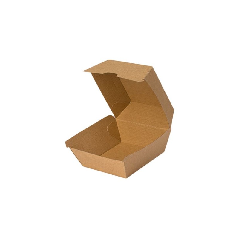 Kraft Corrugated Burger Clam 10,5x10,5x8,5 Dura FSC