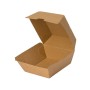 Kraft Corrugated Burger Clam 10,5x10,5x8,5 Dura FSC