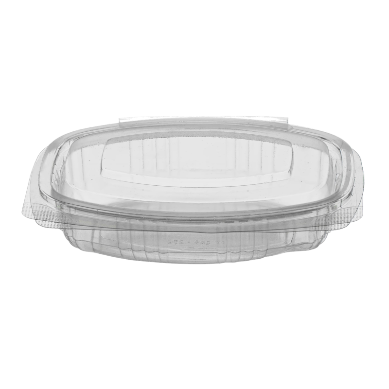 Clear PET Container 250ml Rectangular Hinged Lid — 800 pcs