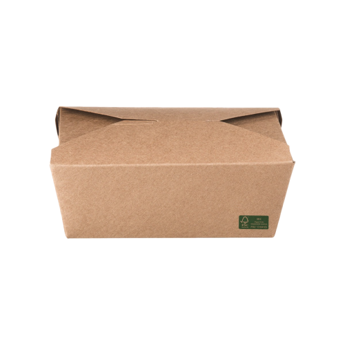 Χάρτινο Κουτί Φαγητού Kraft FSC® 1400ml 15x12x6,3cm — 200τμχ Χάρτινο Κουτί Φαγητού Kraft FSC® 1400ml 15x12x6,3cm — 200τμχ